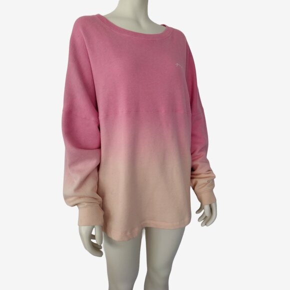 Victoria Secret PINK Ombre Pullover Oversized Fit Scoop Neck Sweater M - Picture 3 of 11